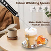 Rechargeable Electric Milk Frother & Whisk