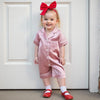 Satin Baby Pajama Jumpsuit with Button-Up Front