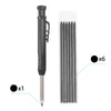 Precision Carpenter's Mechanical Pencil with Integrated Sharpener