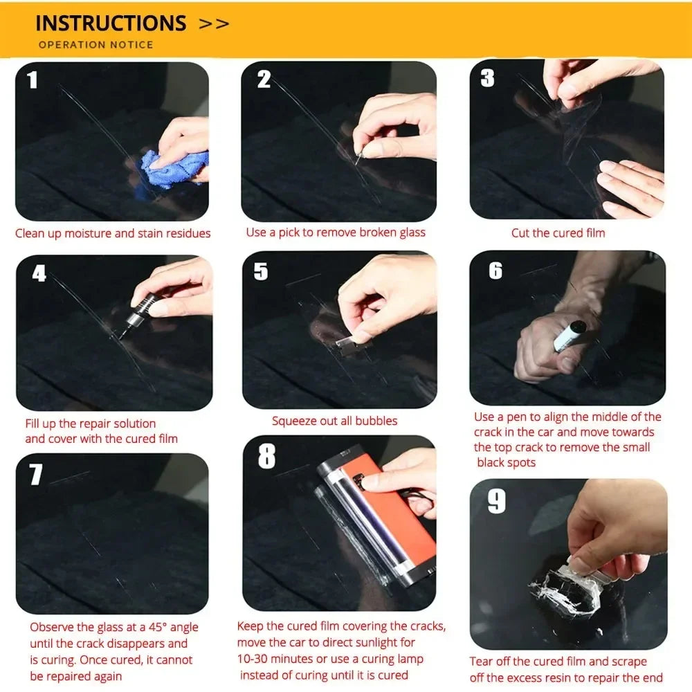 Windshield Repair Kit for Chips and Cracks