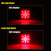 LED Trailer Hitch Receiver Cover with Brake & Tail Lights