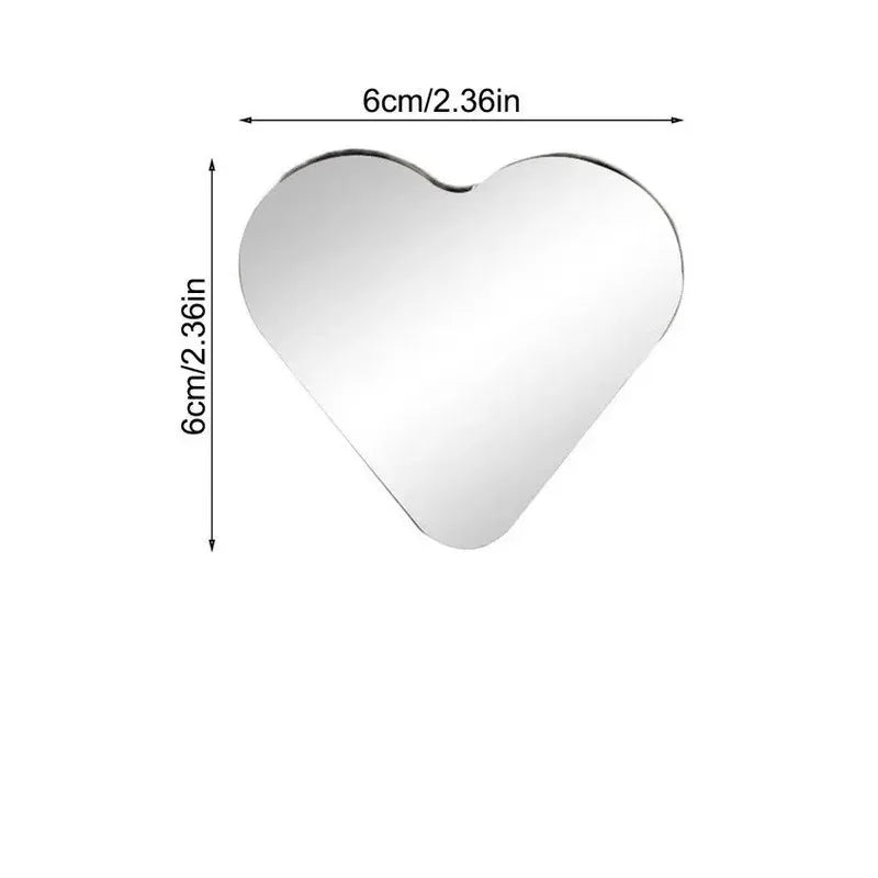 Heart-Shaped HD Wide-Angle Car Rearview Mirror (2-Pack)