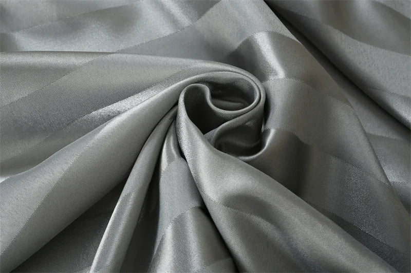 Luxurious Satin Stripe Pillowcase with Envelope Closure