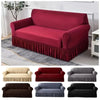 Stretch Sofa Slipcover with Skirted Edge