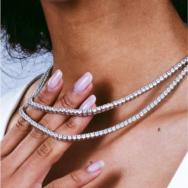 Iced-Out Tennis Choker Necklace