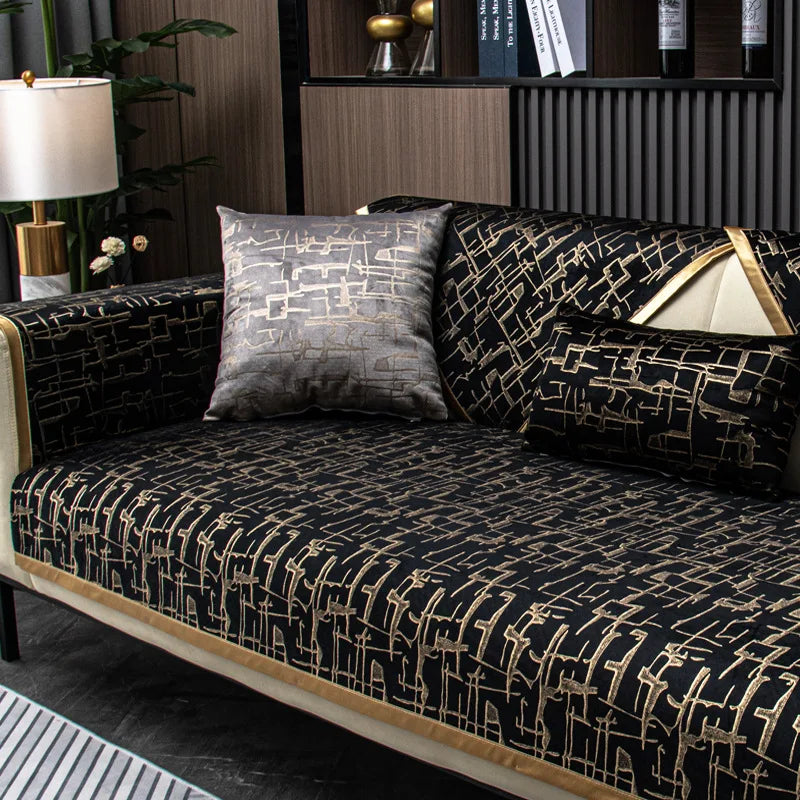 Luxury Anti-Slip Velvet Sofa Cover
