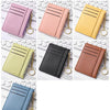 Slim Zippered Card Wallet for Women - Compact Multi-Slot Purse