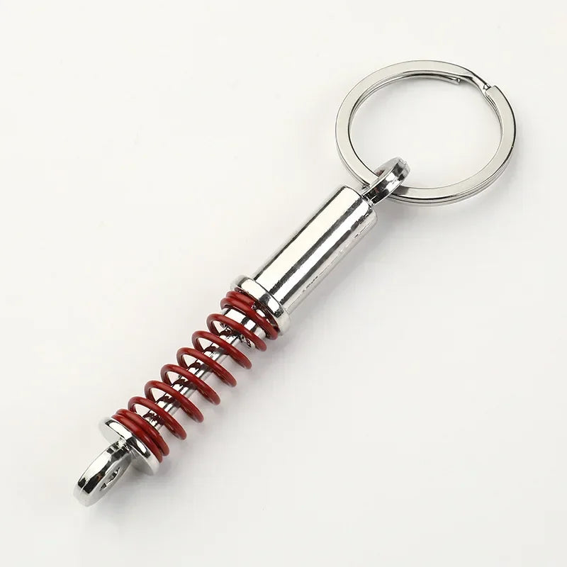 Gearbox Keychain with Turbo Hub and Brake Disc Pendant