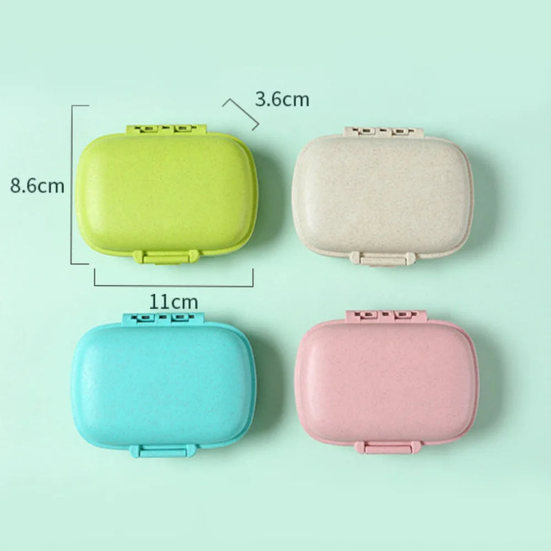8-Compartment Pill Organizer with 147 Labels