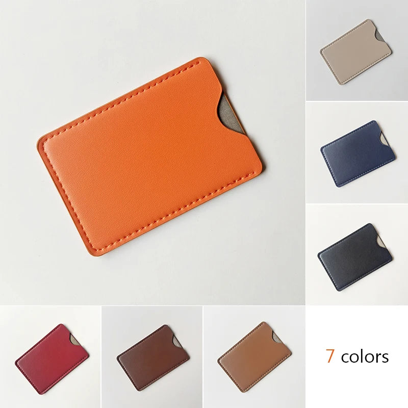 Slim PU Leather RFID Blocking Card Holder Wallet