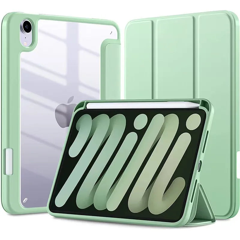 Slim Hybrid iPad Case with Pencil Holder and Tri-Fold Stand