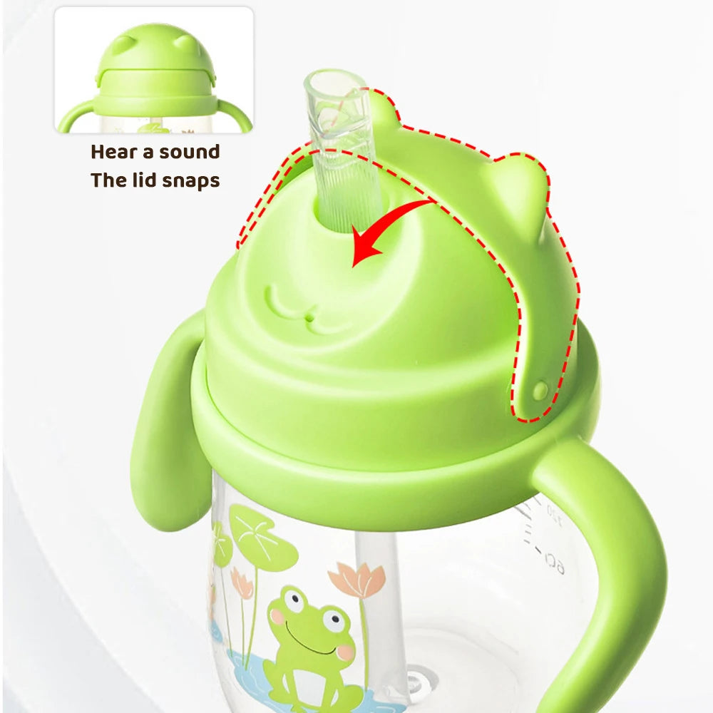 Baby Training Cup with Straw and Easy-Grip Handles