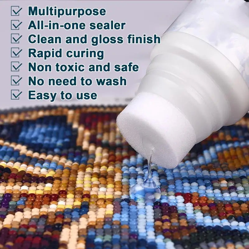Diamond Painting Sealer with Glossy Finish