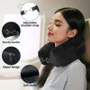 U-Shaped Travel Neck Pillow with Velvet Cover