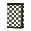Checkered Print Compact Tri-Fold Wallet with ID Window