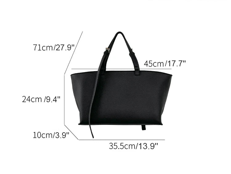 Soft PU Leather Tote Bag for Women – Spacious Everyday Carryall