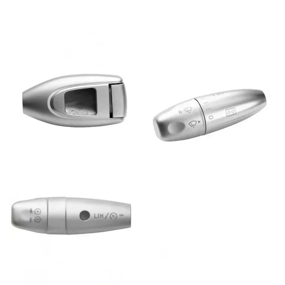 Mercedes S-Class W221 Wiper Lever Covers (Set of 3) – Silver ABS