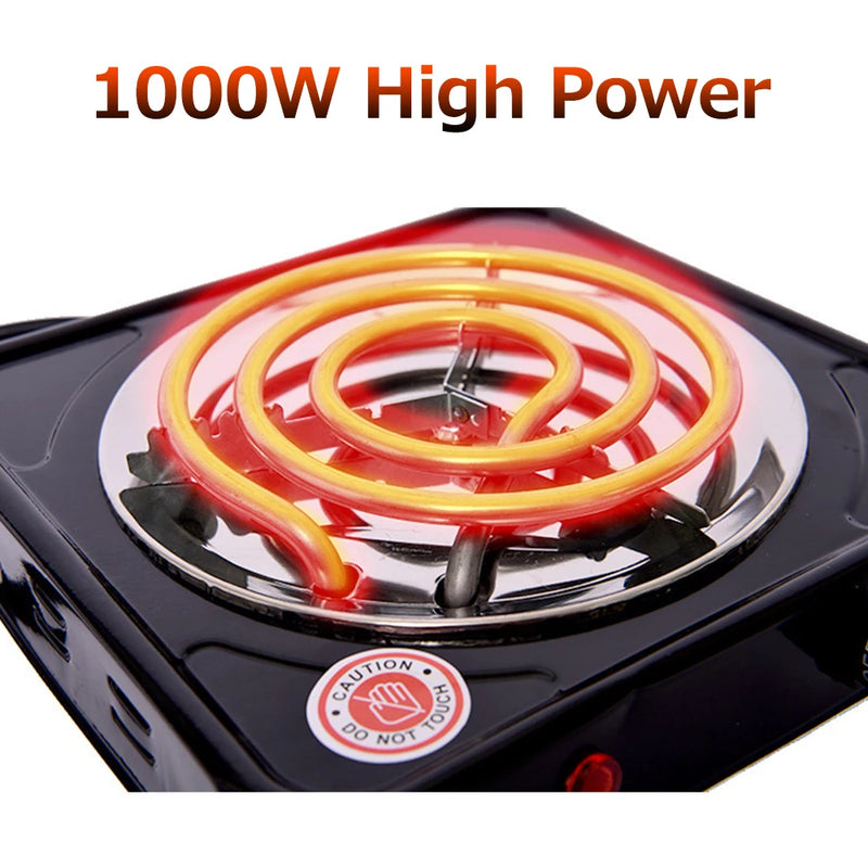 Portable Electric Hot Plate with Adjustable Temperature Control