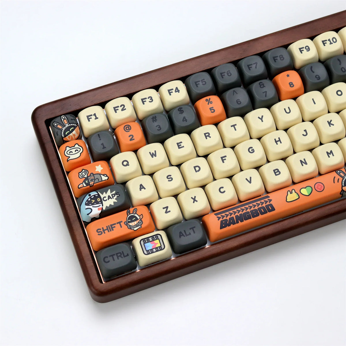 Cute Cartoon Cat Keycap Set – 133 PBT Keycaps for Mechanical Keyboards