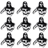 Punk Skull & Horror Embroidered Iron-On Patches (Set of 10)