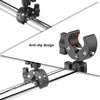 Black anti-slip clamp mount for universal action camera use on bike and motorcycle handlebars