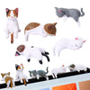 Set de 5 Figuras de Gatos de Dibujos Animados para Decorar el Escritorio o el Coche
