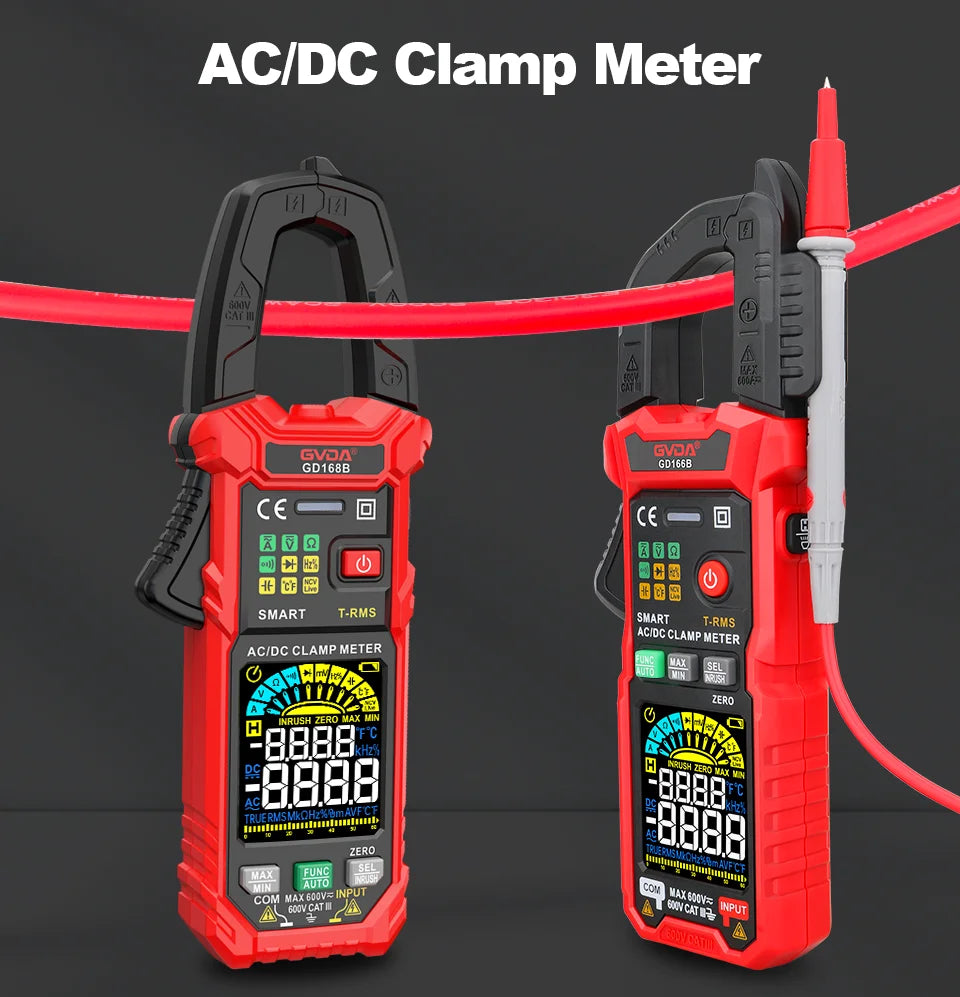 Professional Auto-Ranging Clamp Meter with True RMS and NCV