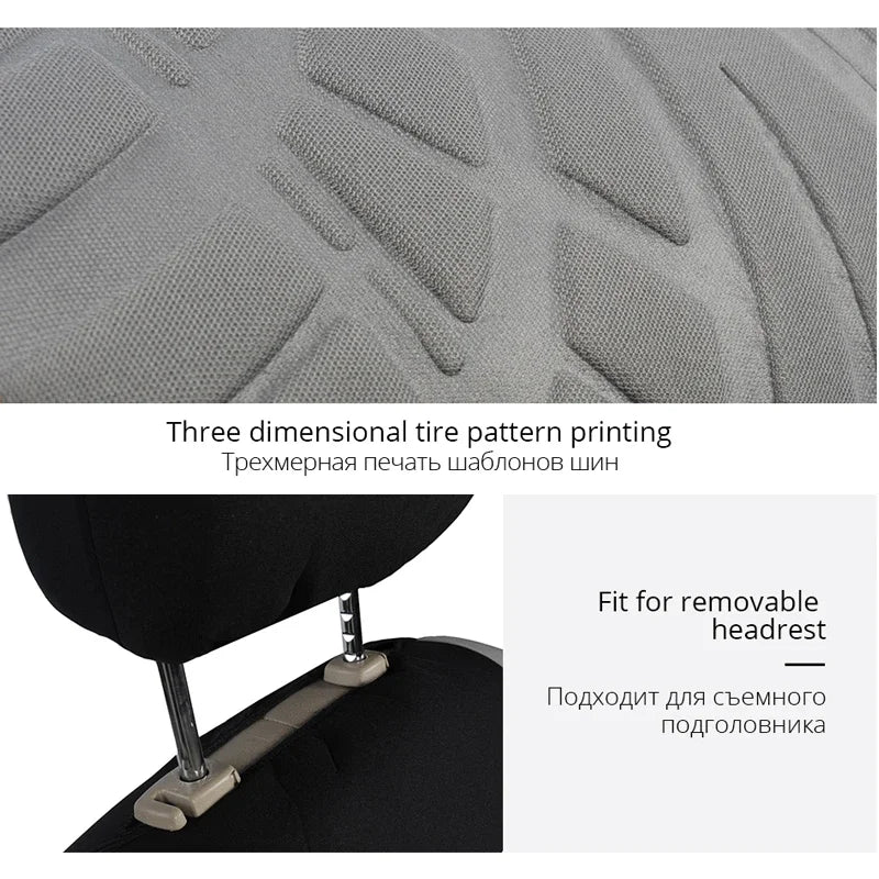 Universal Car Seat Cover Set – Premium Memory Foam Protector for Front and Rear Seats