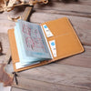 Genuine Leather Passport Holder with Card Slots