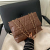 Embroidered Plaid Crossbody Bag