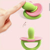 Silicone Teether Ring with Massage Dots for Soothing Gums