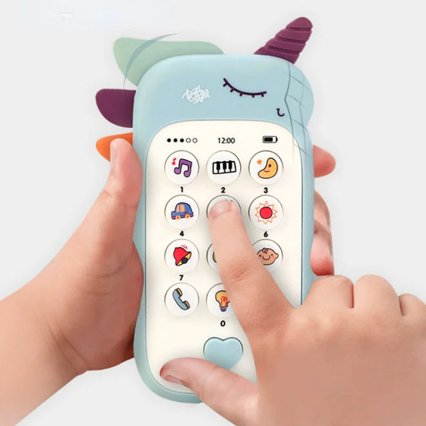 Interactive Baby Phone Toy with Teether and Sounds