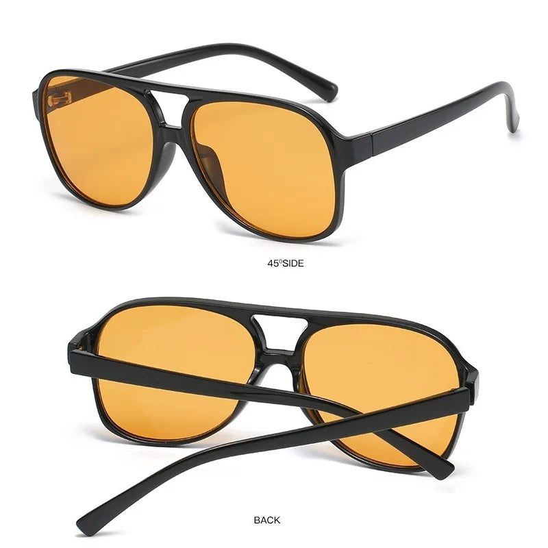 Retro Polarized Pilot Sunglasses