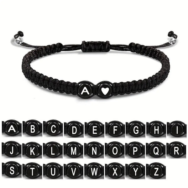 Personalized Alphabet Heart Bracelet