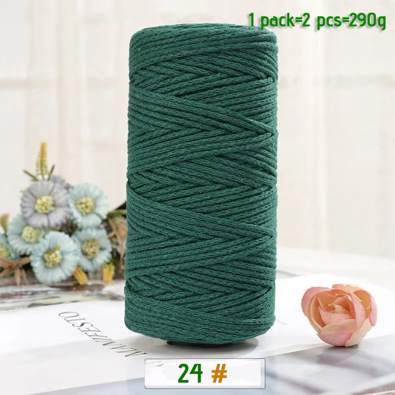 100% Cotton Hollow Yarn for Knitting & Crochet