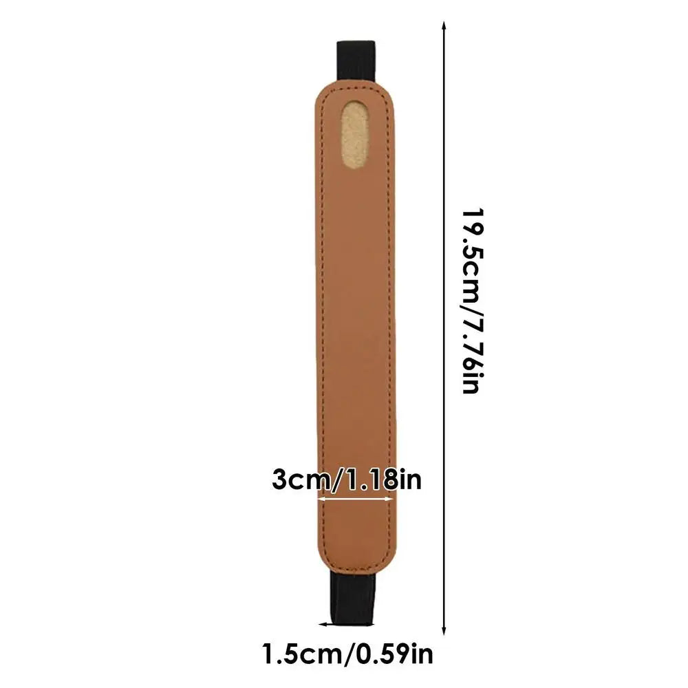 Leather Stylus Pen Sleeve with Elastic Band
