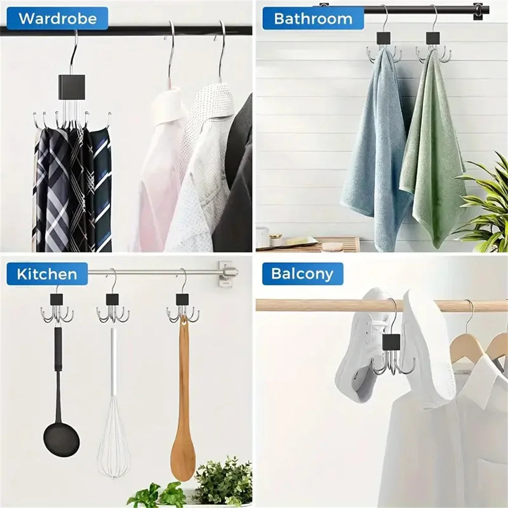 360° Rotating Multi-Claw Hanging Organizer