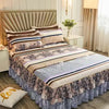 Floral Ruffle Bed Skirt with Matching Pillowcases
