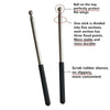 Stainless steel telescopic teacher pointer with rubber sleeves and a ball on top