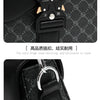 Men's Jacquard Crossbody Bag with Waterproof Finish