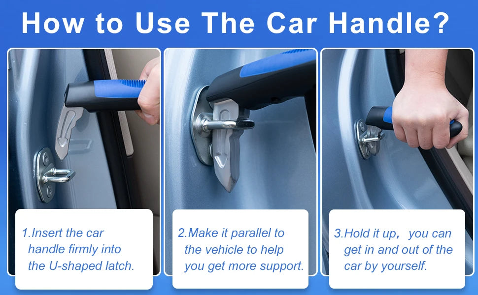 3-in-1 Car Door Assist Handle for Seniors and Mobility Support