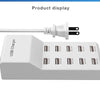 10-Port USB Charging Station with Smart Power Distribution