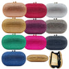 Rhinestone Evening Clutch with Chain Strap