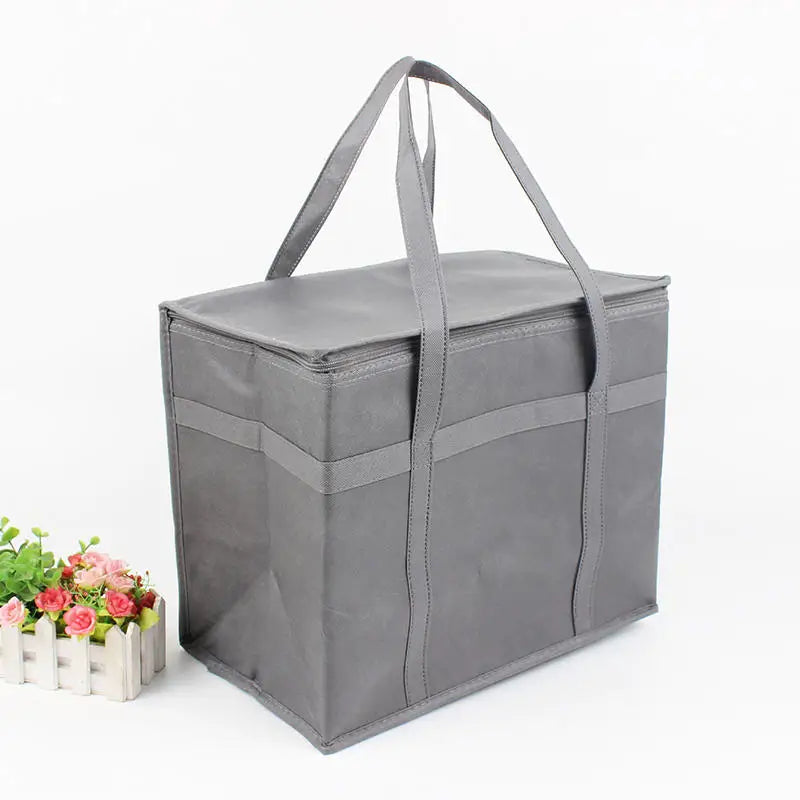 Large Capacity Insulated Grocery Bag – Foldable & Reusable Thermal Cooler Tote