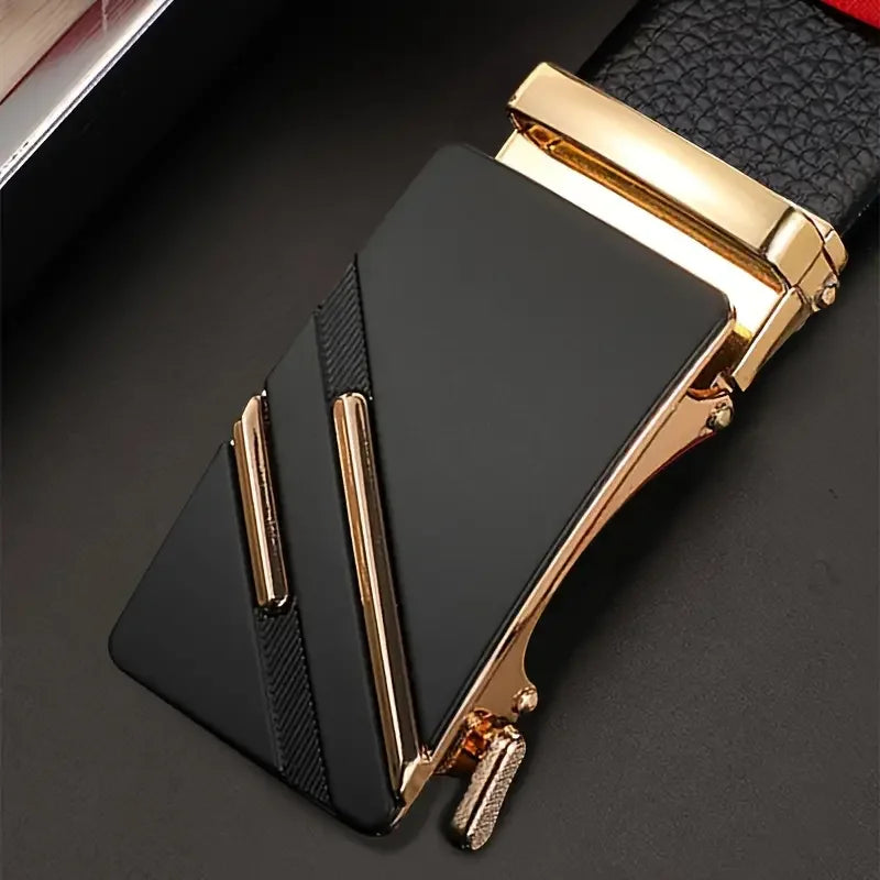 Men's Automatic Buckle Leather Belt