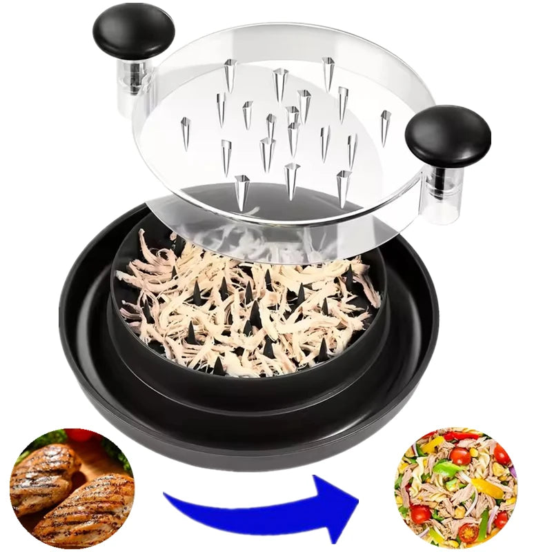 Manual Meat Shredder with Clear Lid