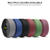 A variety of colored silica gel handlebar tape rolls displayed side by side for cycling and racing