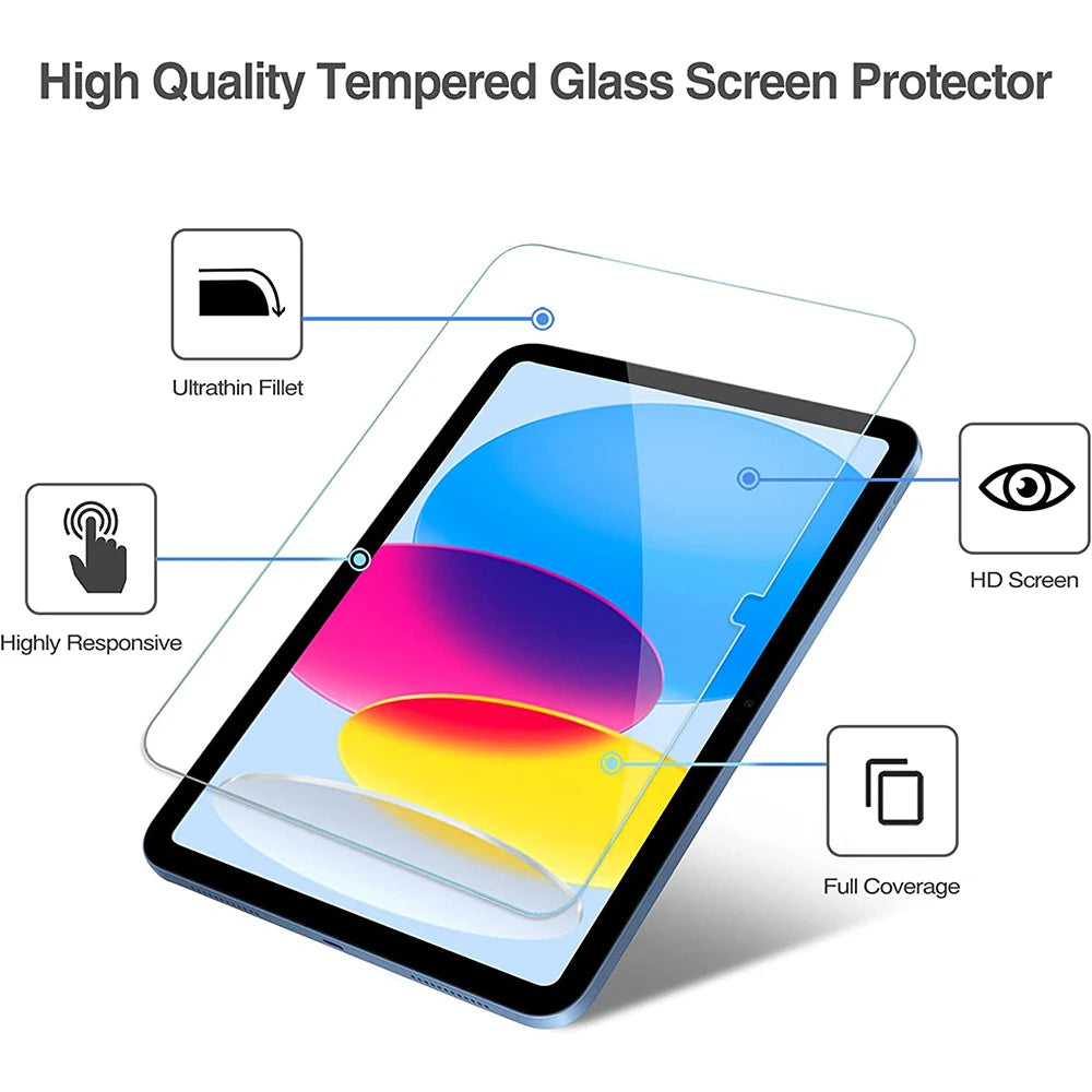 Ultra-Clear Tempered Glass Screen Protector for iPad