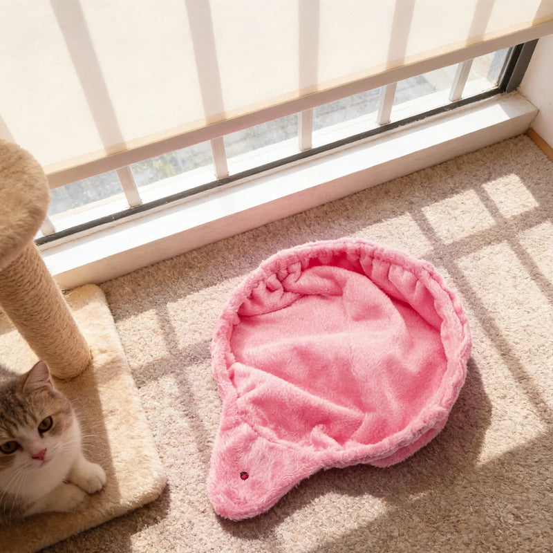 Plush Hanging Cat Hammock Bed