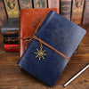 Vintage PU Leather Spiral Journal – Traveler's Notebook with Anchor Design